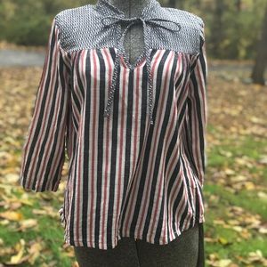 Ace and jig striped blouse size small